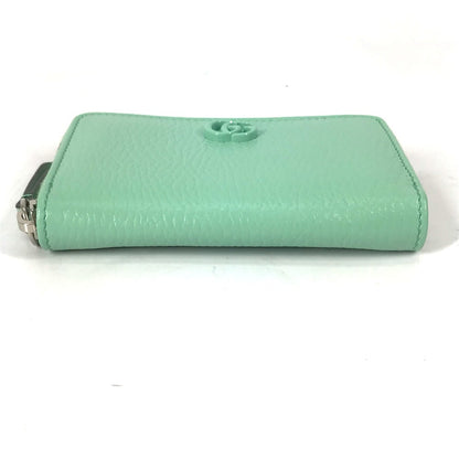 GUCCI Coin case 644412 leather green GG Double G Women Secondhand