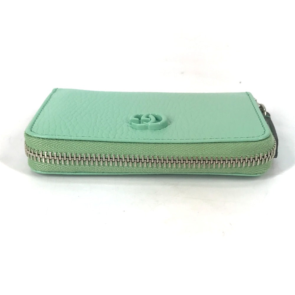 GUCCI Coin case 644412 leather green GG Double G Women Secondhand