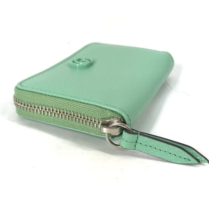 GUCCI Coin case 644412 leather green GG Double G Women Secondhand