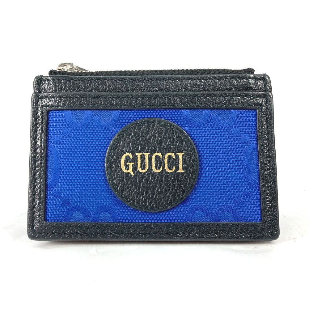 GUCCI Coin case 625583 Leather / nylon Blue x black OFF THE GRID Card Case mens Used