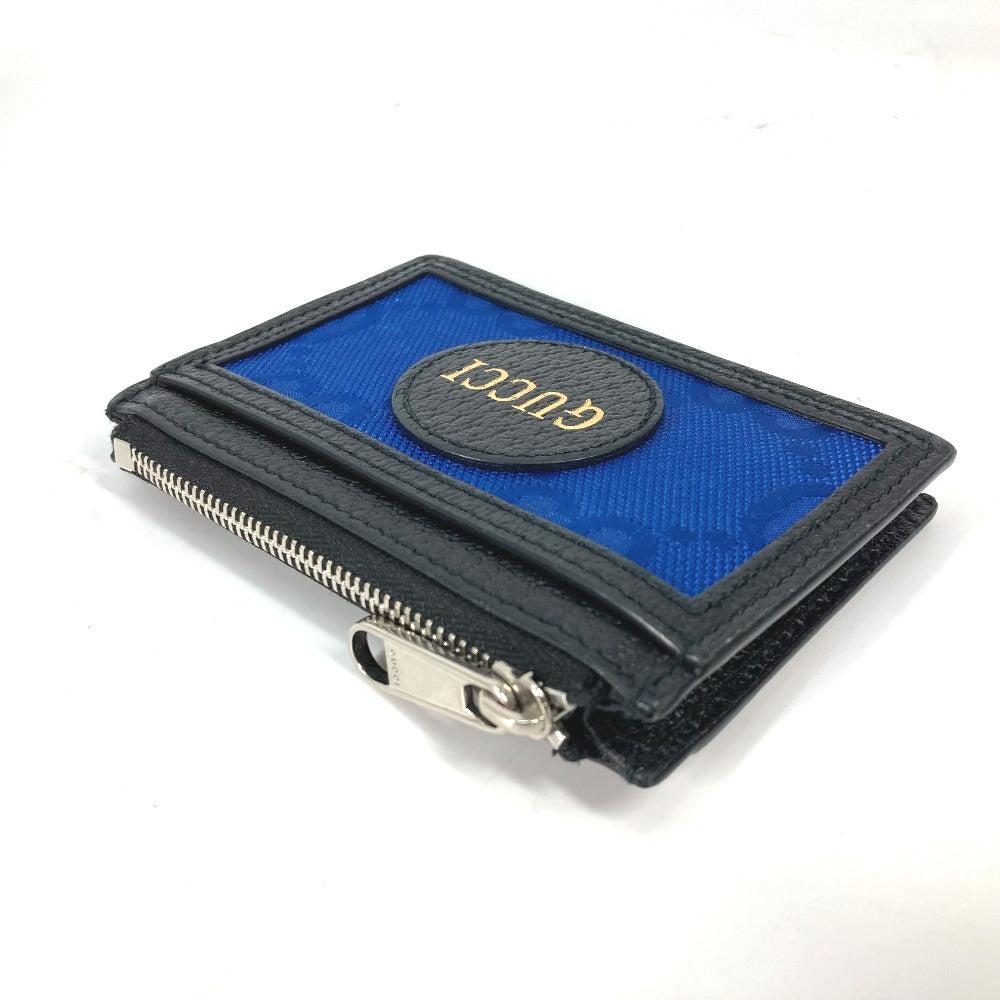 GUCCI Coin case 625583 Leather / nylon Blue x black OFF THE GRID Card Case mens Used