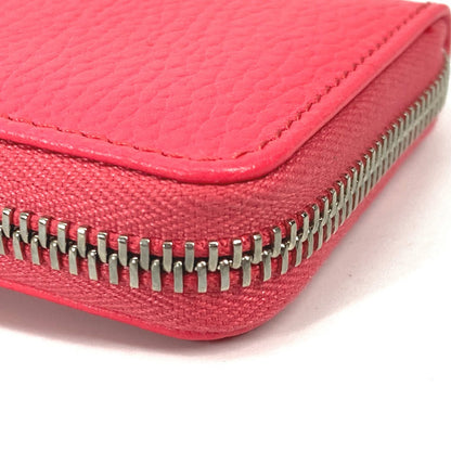 GUCCI Coin case 644412 leather Pink type Double G GG Zip Around Women Secondhand