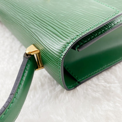 Louis Vuitton  Green Leather Marlesherbes Bag