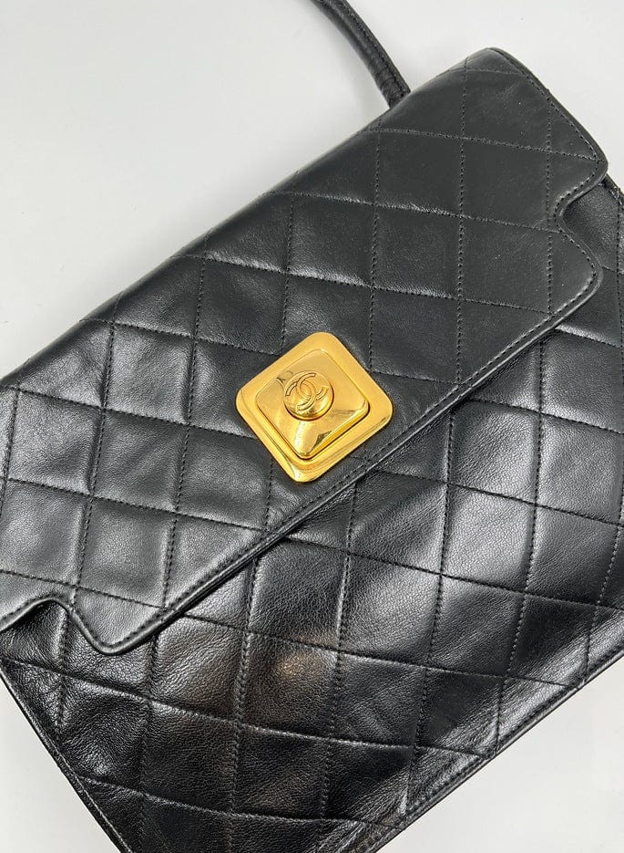 Vintage Chanel Black Shoulder Bag