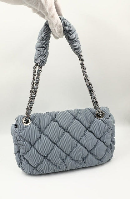 Chanel Bubble Striped Quilted Shoulder Bag