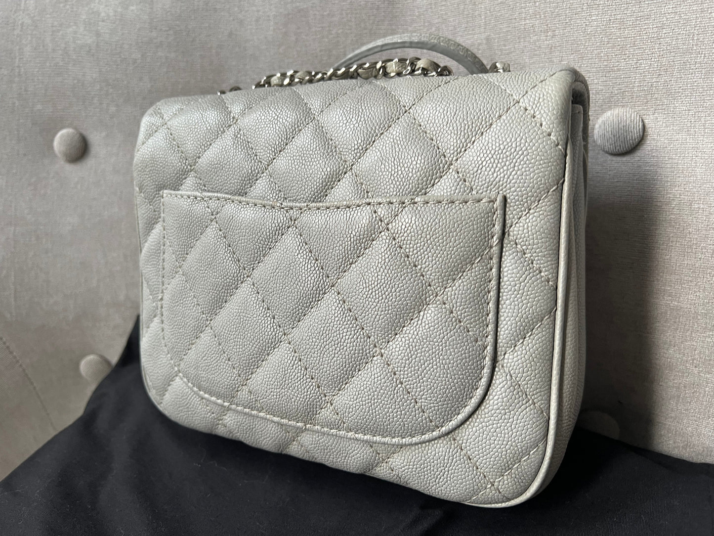 Chanel Grey Urban Mini Companion Flap