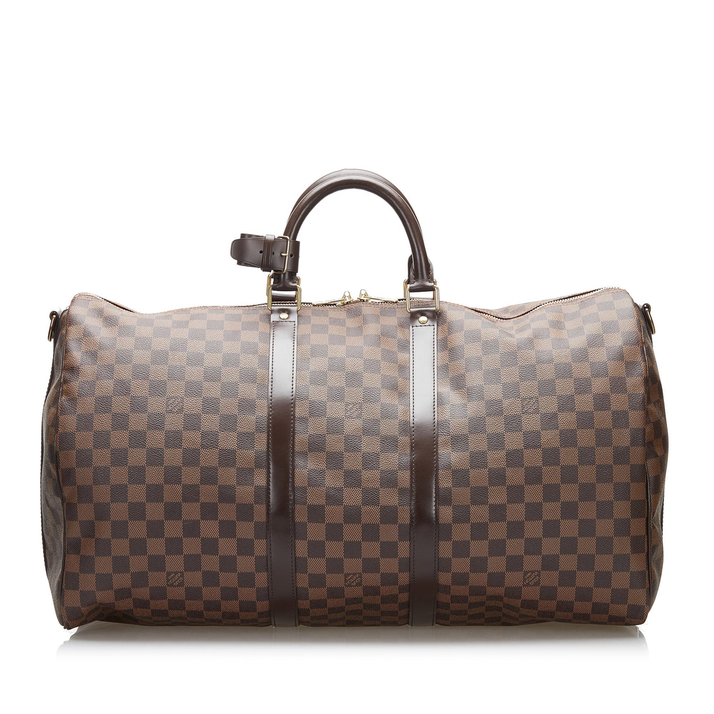 Louis Vuitton  Damier Ebene Keepall Bandouliere 55 Brown