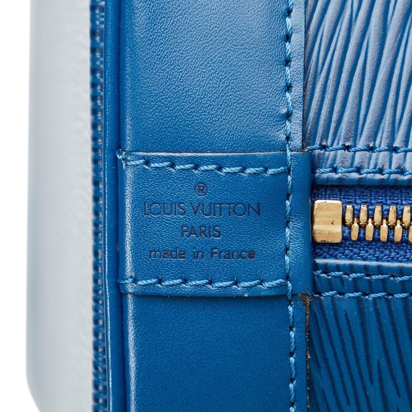 Louis Vuitton Alma PM Blue Epi