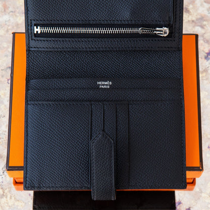 Hermes Black Bearn Wallet