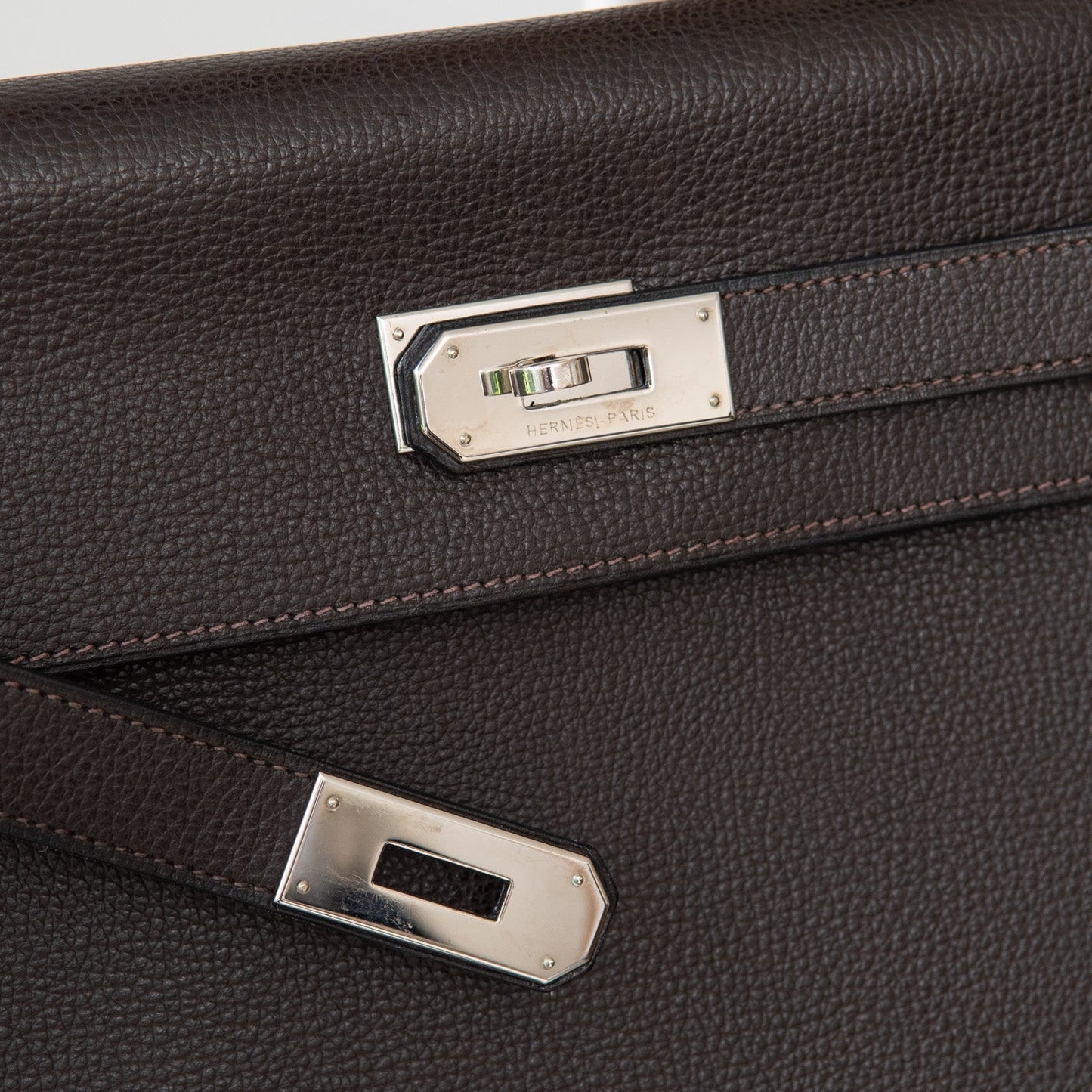 Hermes Kelly Sellier 40  Ebene Ardennes Leather