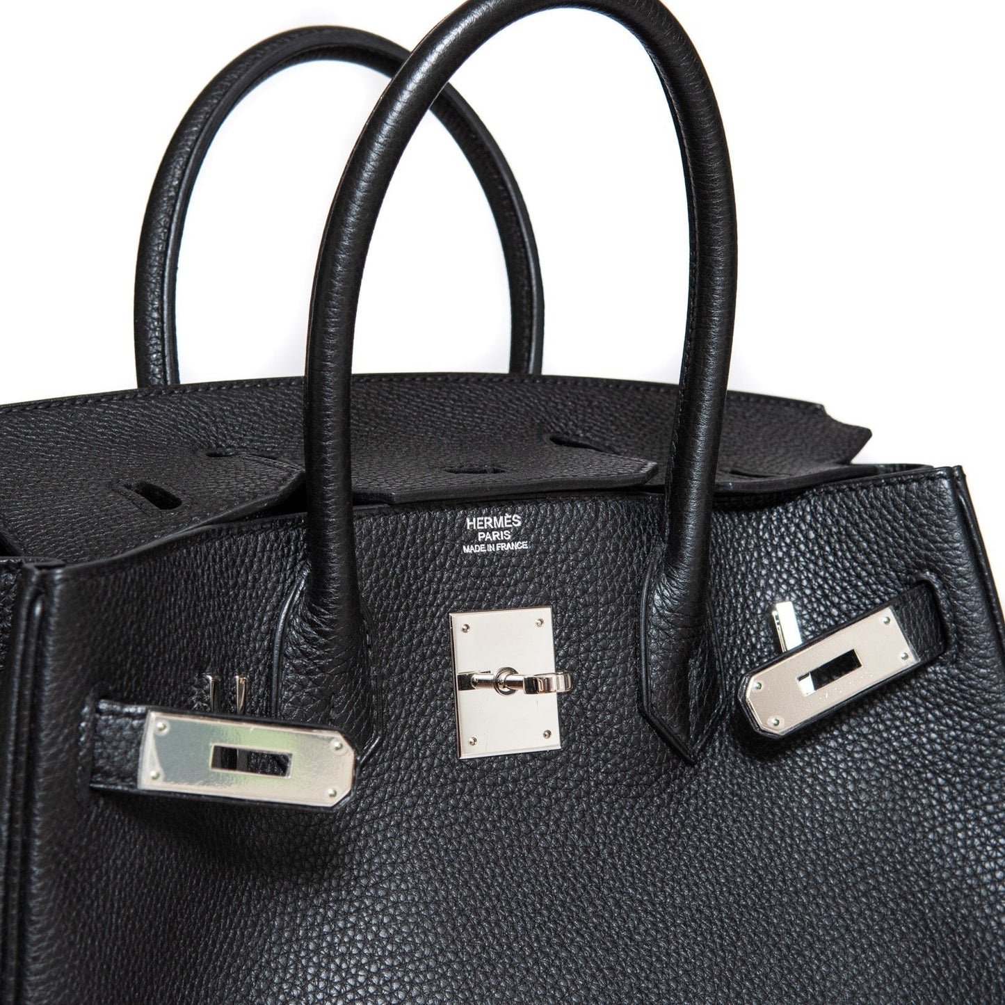 Hermes Black Birkin 30 Bag