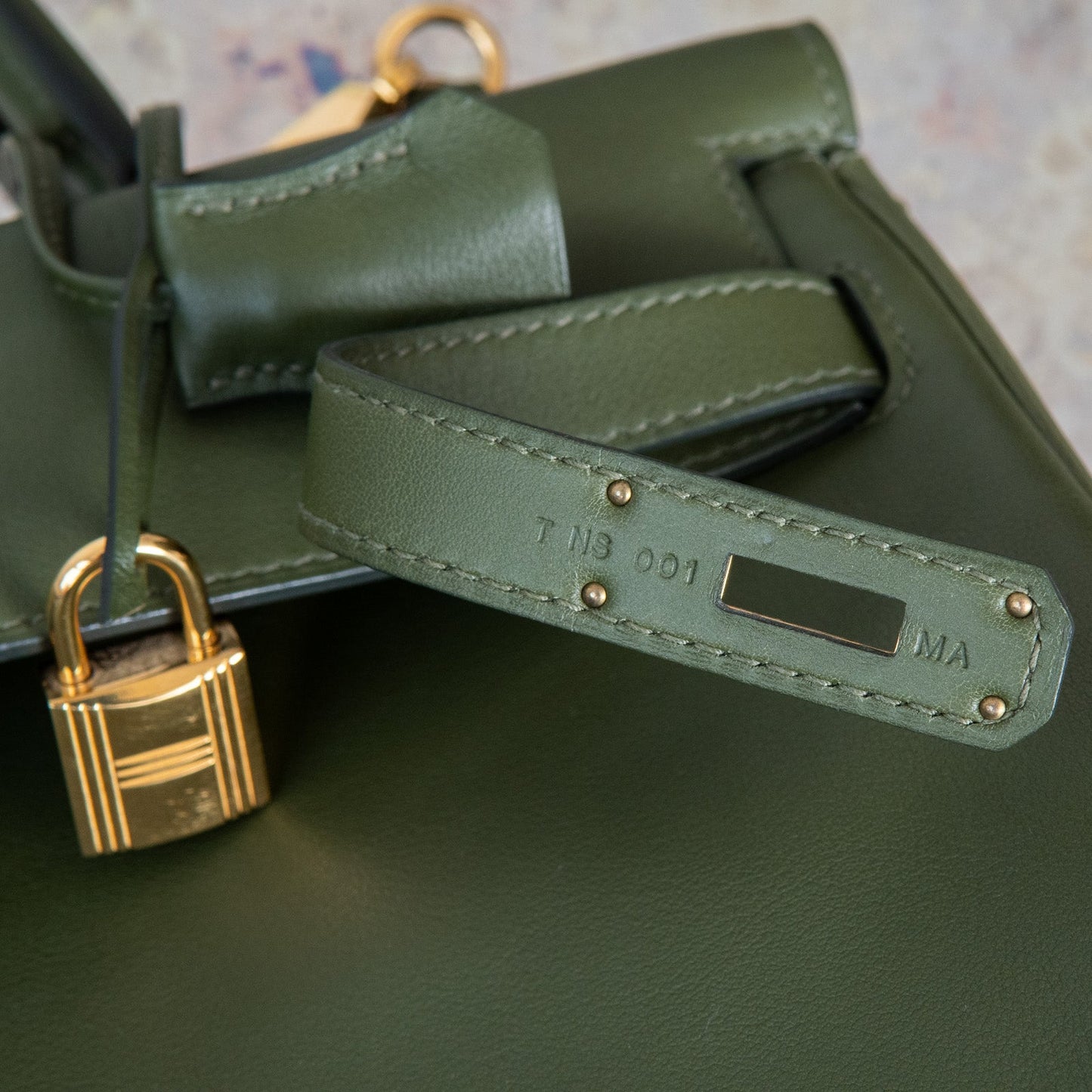 Hermes Kelly 35 Green Bag