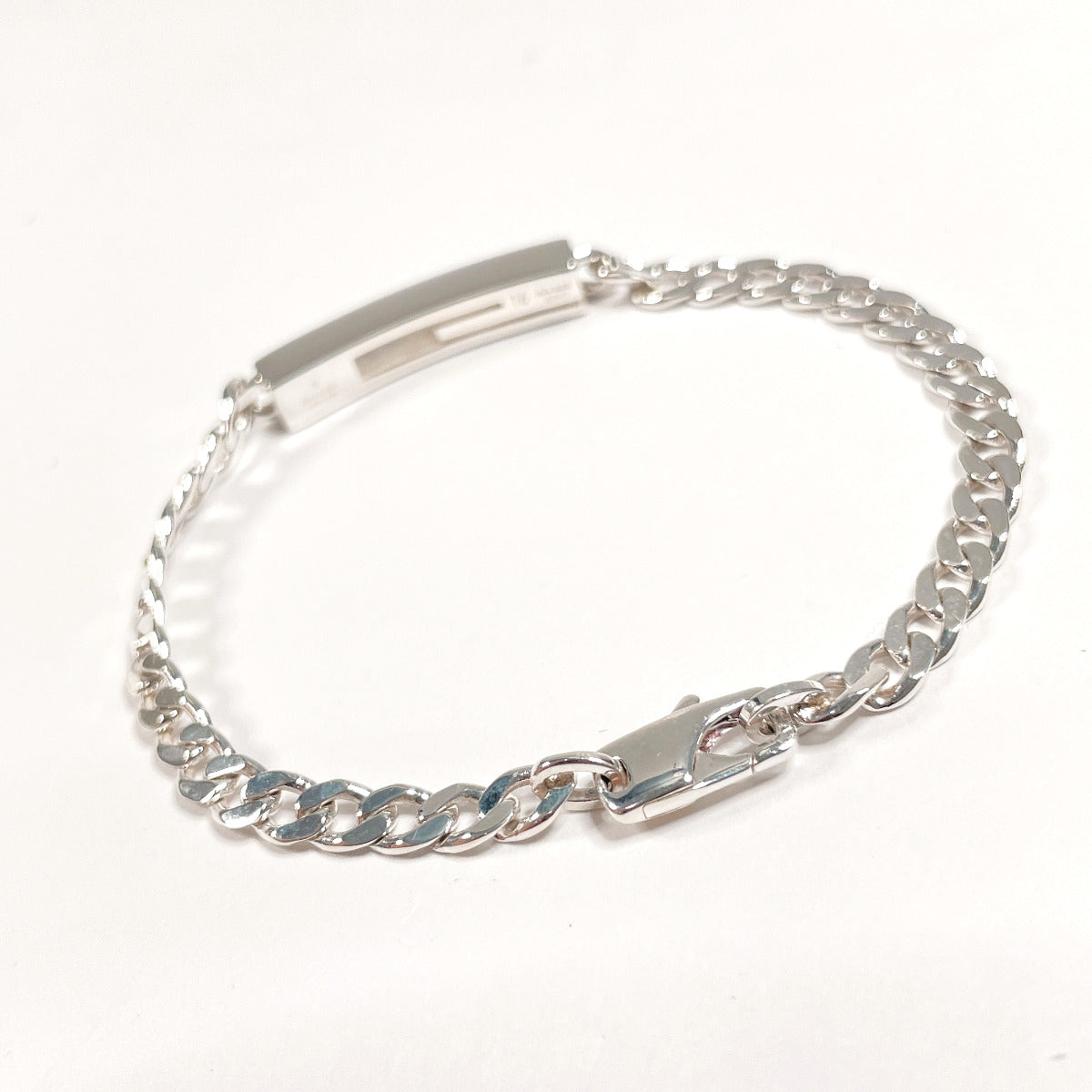 GUCCI bracelet Silver925 Silver Cutout G Women 16 Used