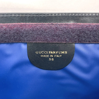 GUCCI business bag GG Supreme canvas, leather Navy Sherry line Old Gucci Perfume  Used