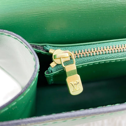 Louis Vuitton  Green Leather Marlesherbes Bag