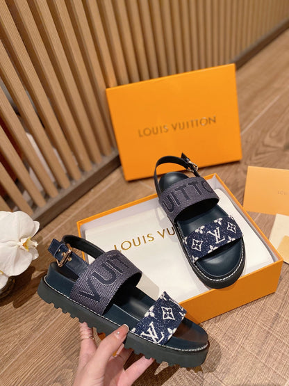 Louis Vuitton DAMIER Women's Sandals