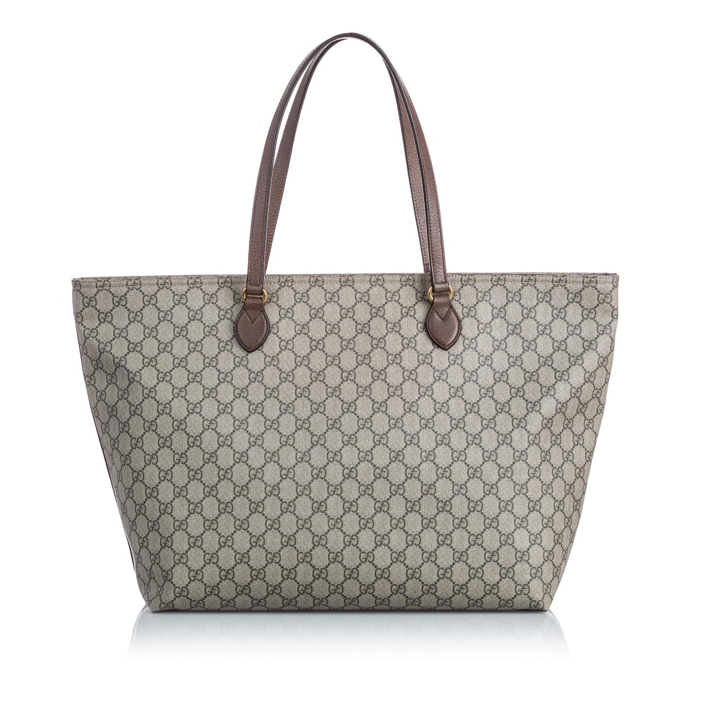 Gucci Brown GG Supreme Large Ophidia Soft Tote ITALY