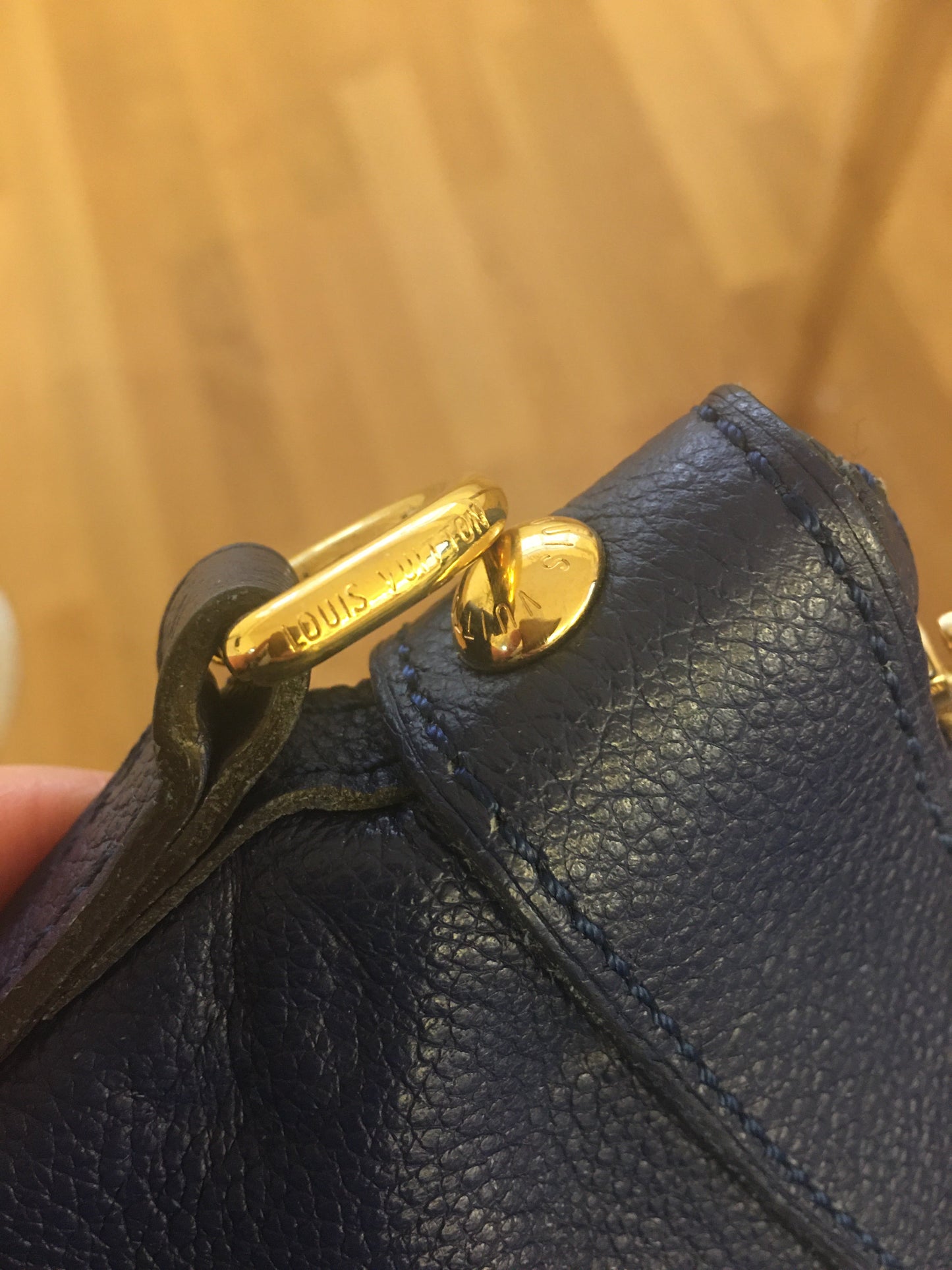 Louis Vuitton  Bastille Shoulder Bag in Blue Leather