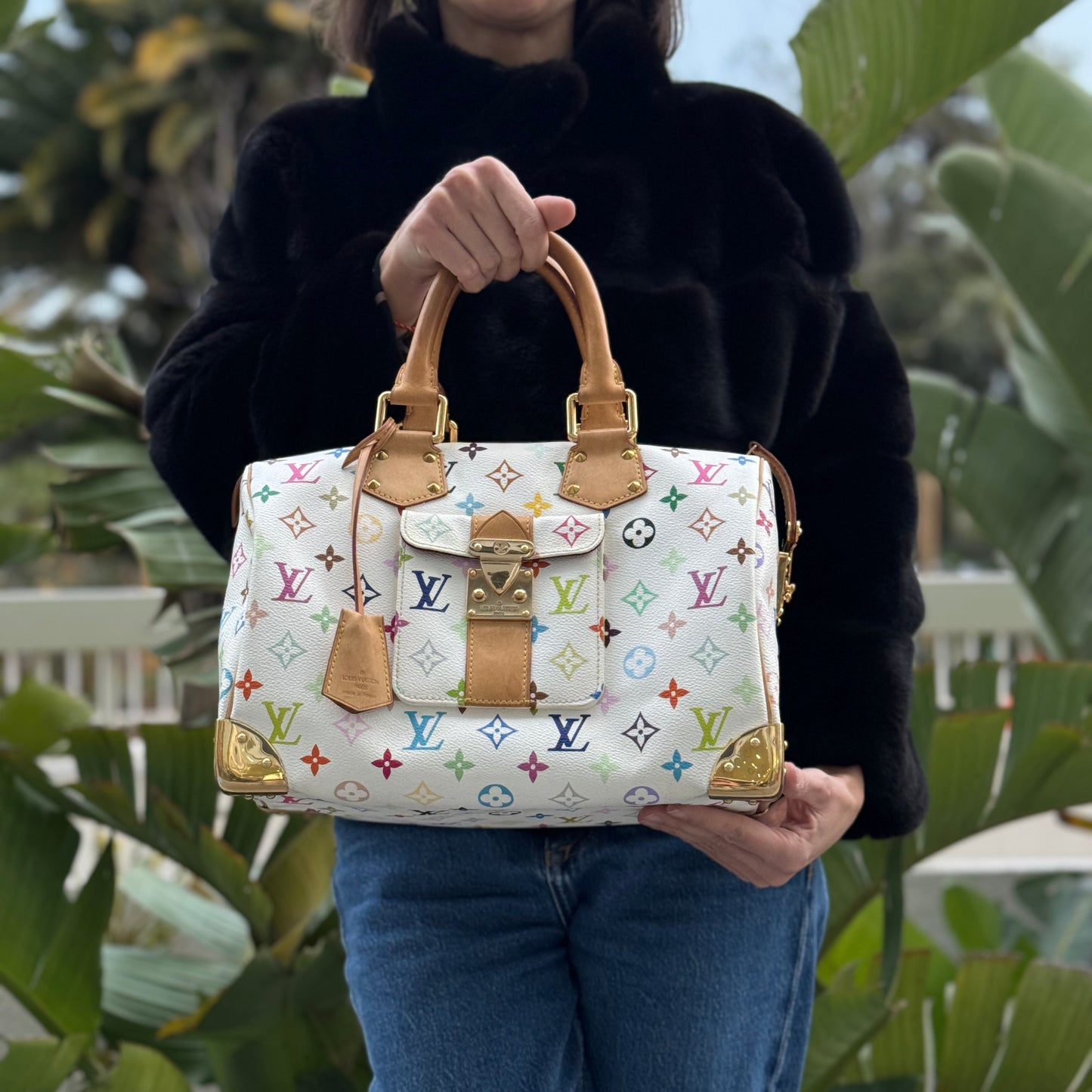 Louis Vuitton - Sac mini Speedy Murakami édition limitée