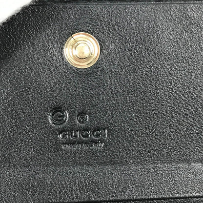 GUCCI Card Case 544030 leather black Guccisima Business Card Holder Pass Case mens Used