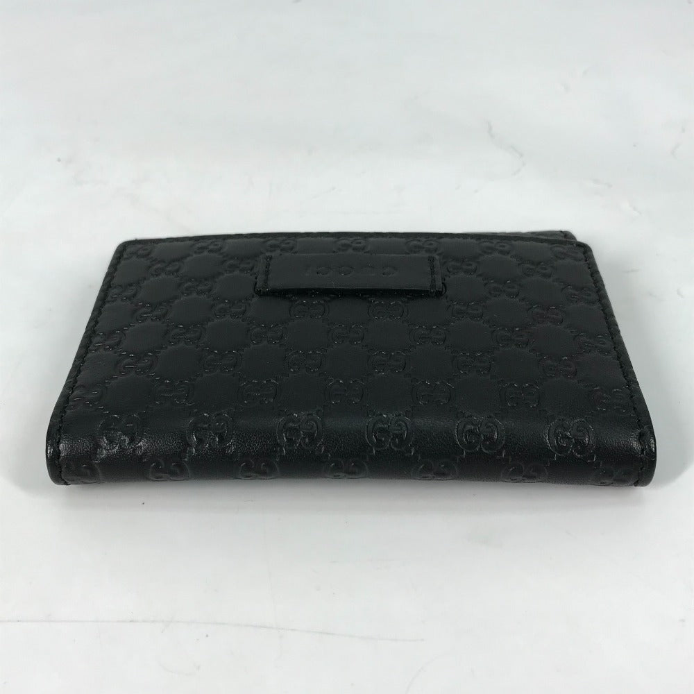 GUCCI Card Case 544030 leather black Guccisima Business Card Holder Pass Case mens Used