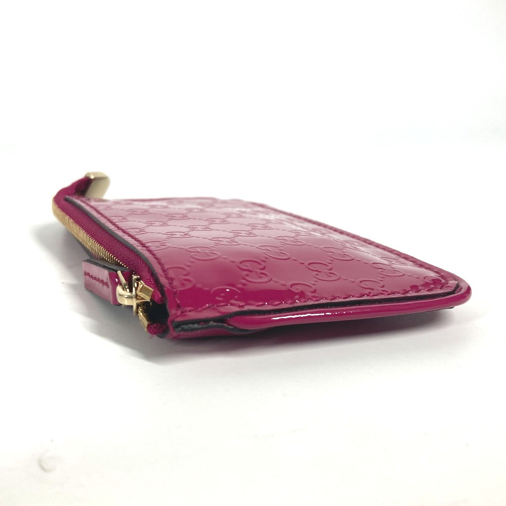 GUCCI Coin case 233183 enamel pink With key ring Micro Guccisima Women Used