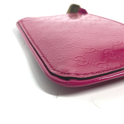 GUCCI Coin case 233183 enamel pink With key ring Micro Guccisima Women Used