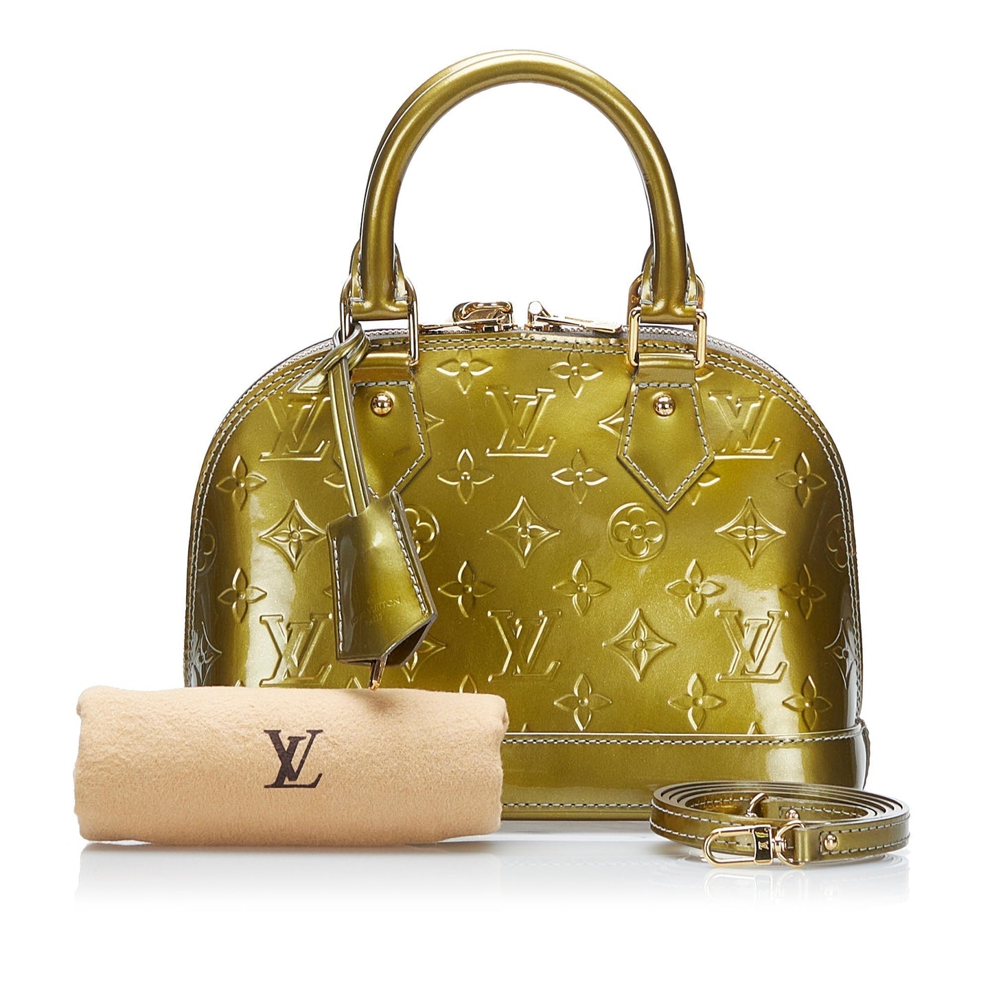 Louis Vuitton  Monogram Vernis Alma BB Gold