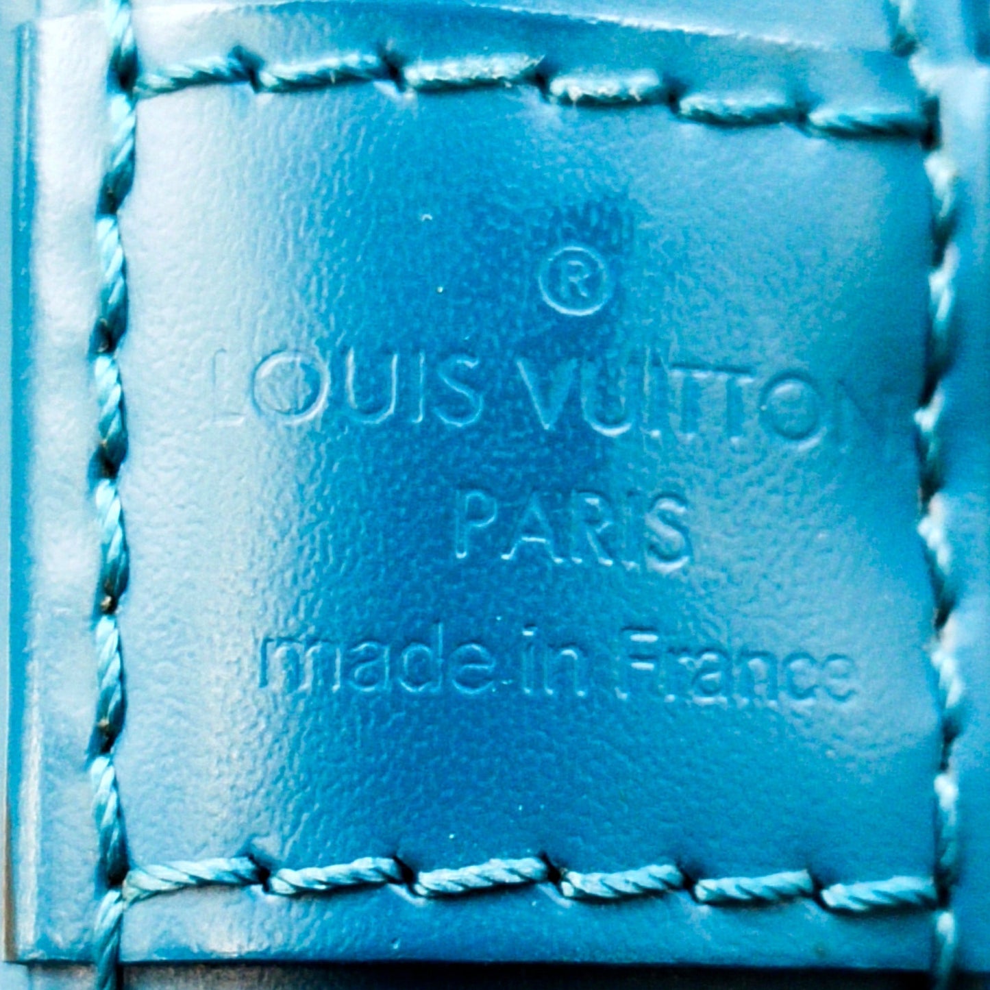 Louis Vuitton Alma PM Blue Epi