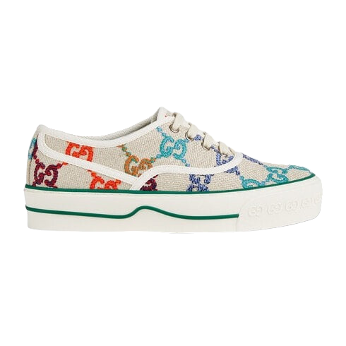 Gucci 659950 EFT60 8469 GG Women's Shoes Multi-Color Psychedelic GG Canvas Casual Tennis Sneakers (GGW3102)