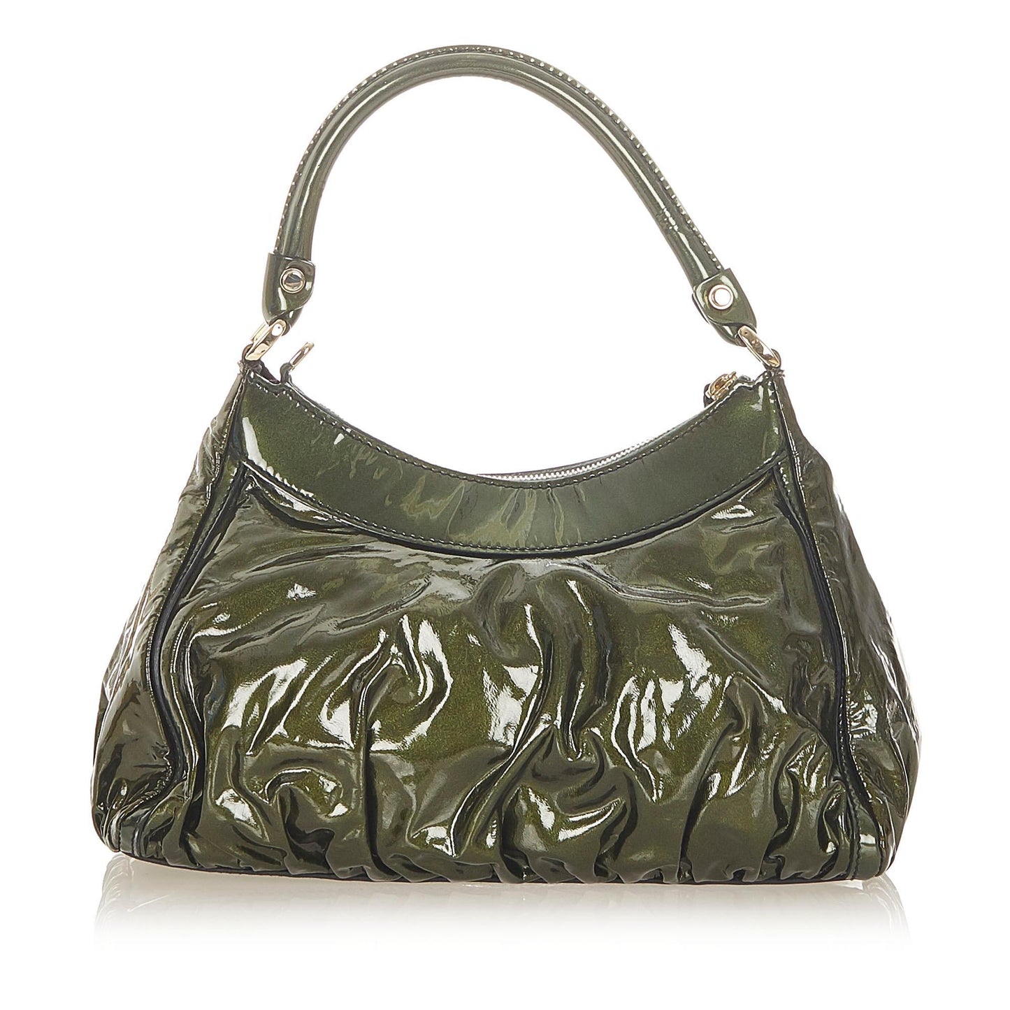 Gucci Abbey D-Ring Patent Leather Shoulder Bag (SHG-19497)