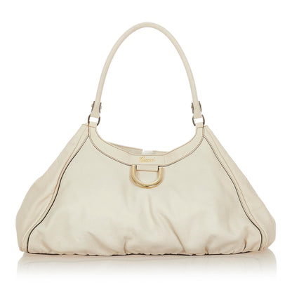 Gucci Abbey D-ring Leather Shoulder Bag (SHG-25133)