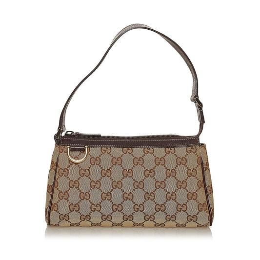 Gucci Abbey GG Canvas Baguette (SHG-28686)