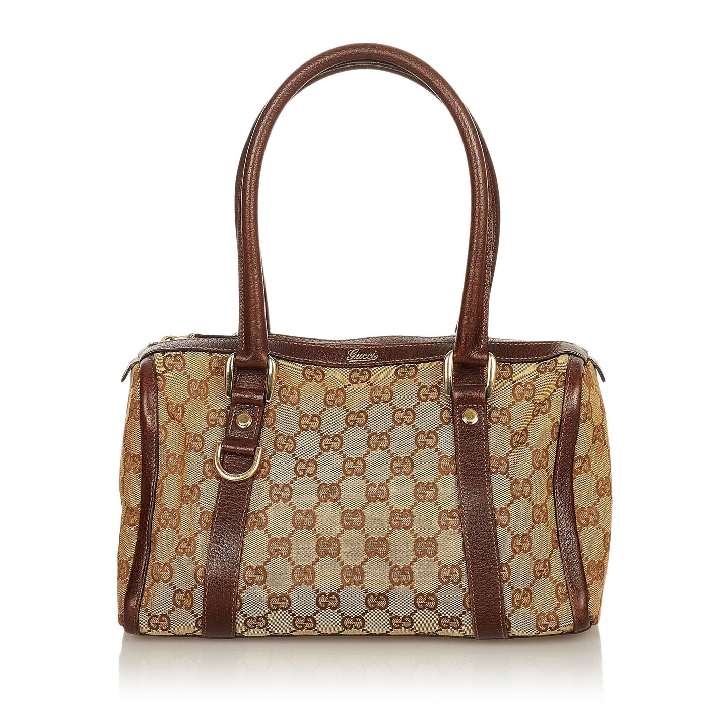 Gucci Abbey GG Canvas Boston Bag (SHG-25641)