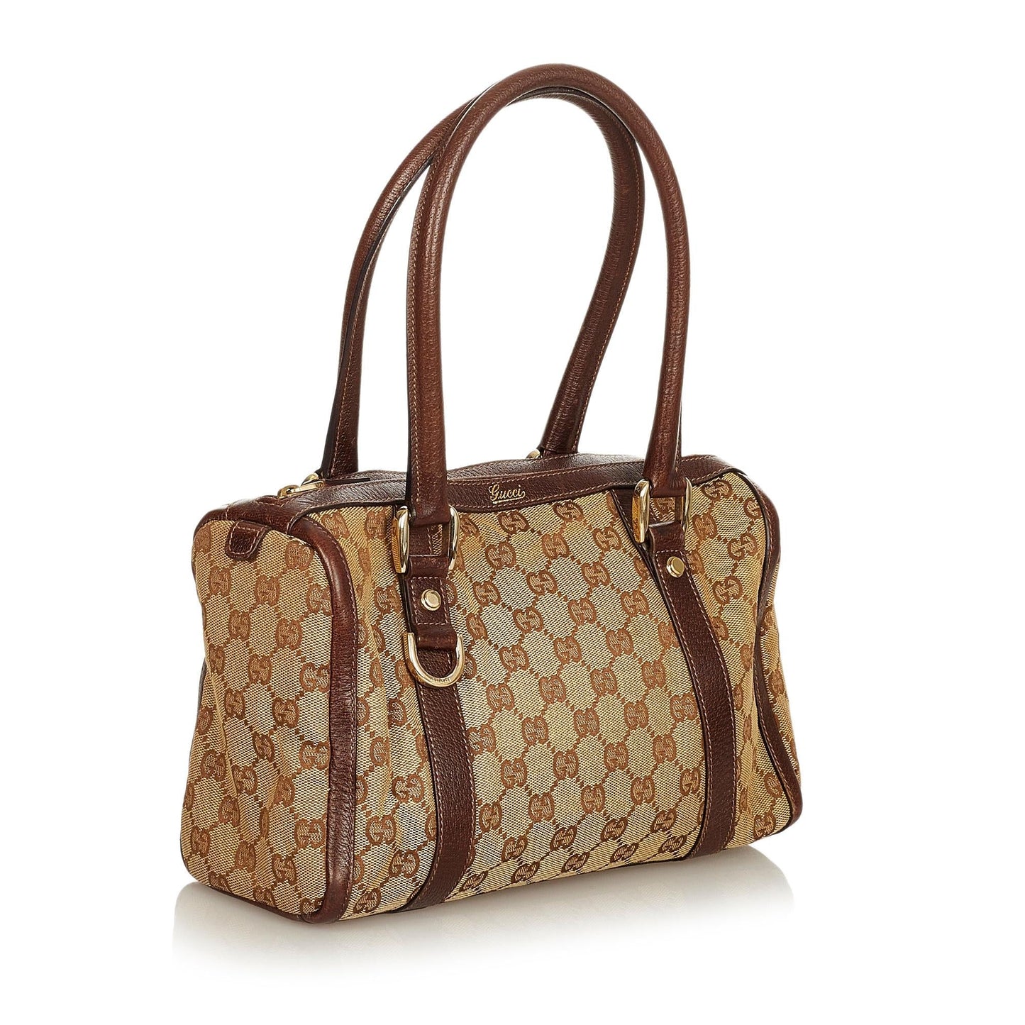 Gucci Abbey GG Canvas Boston Bag (SHG-25641)