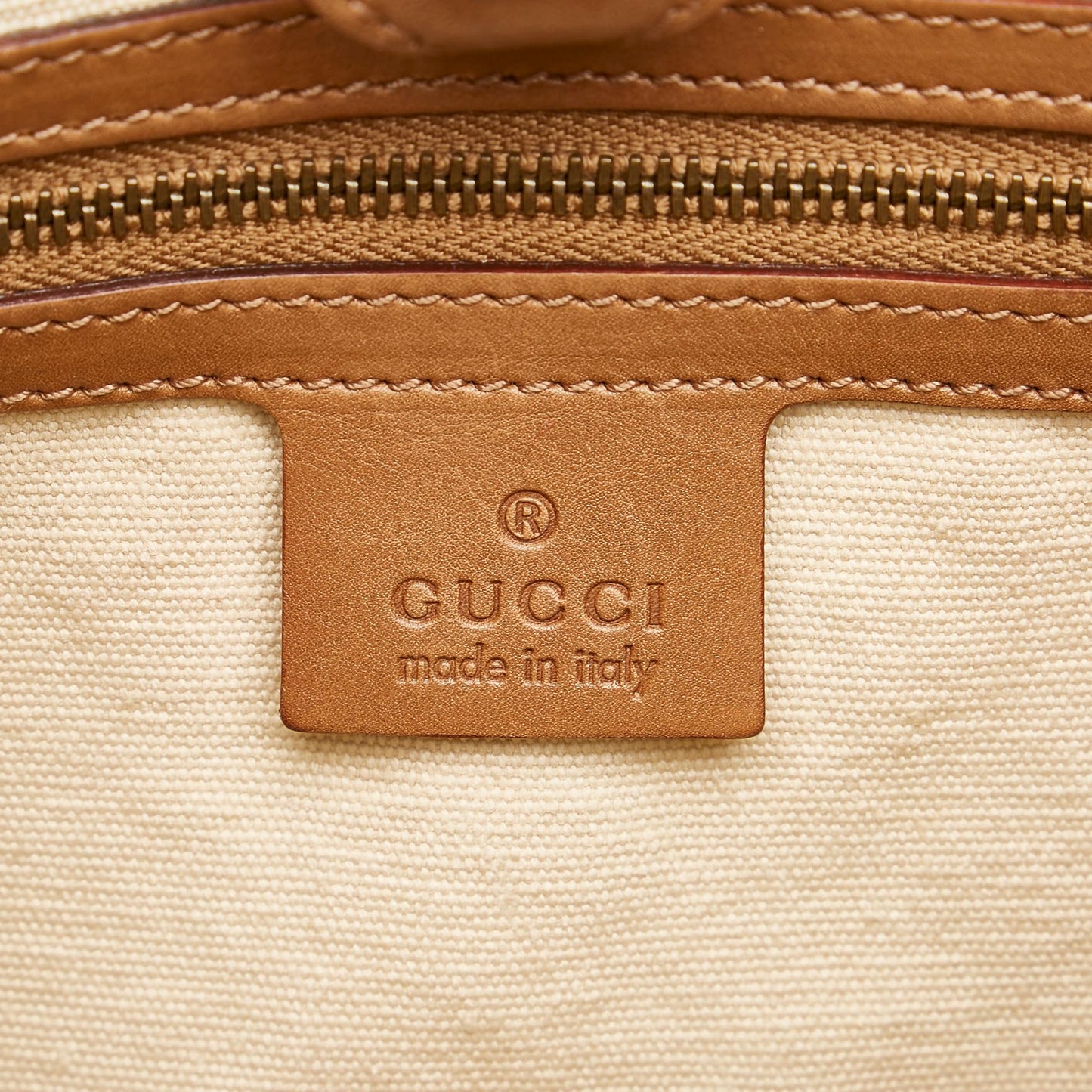 Gucci Bamboo Canvas Handbag (SHG-33395)