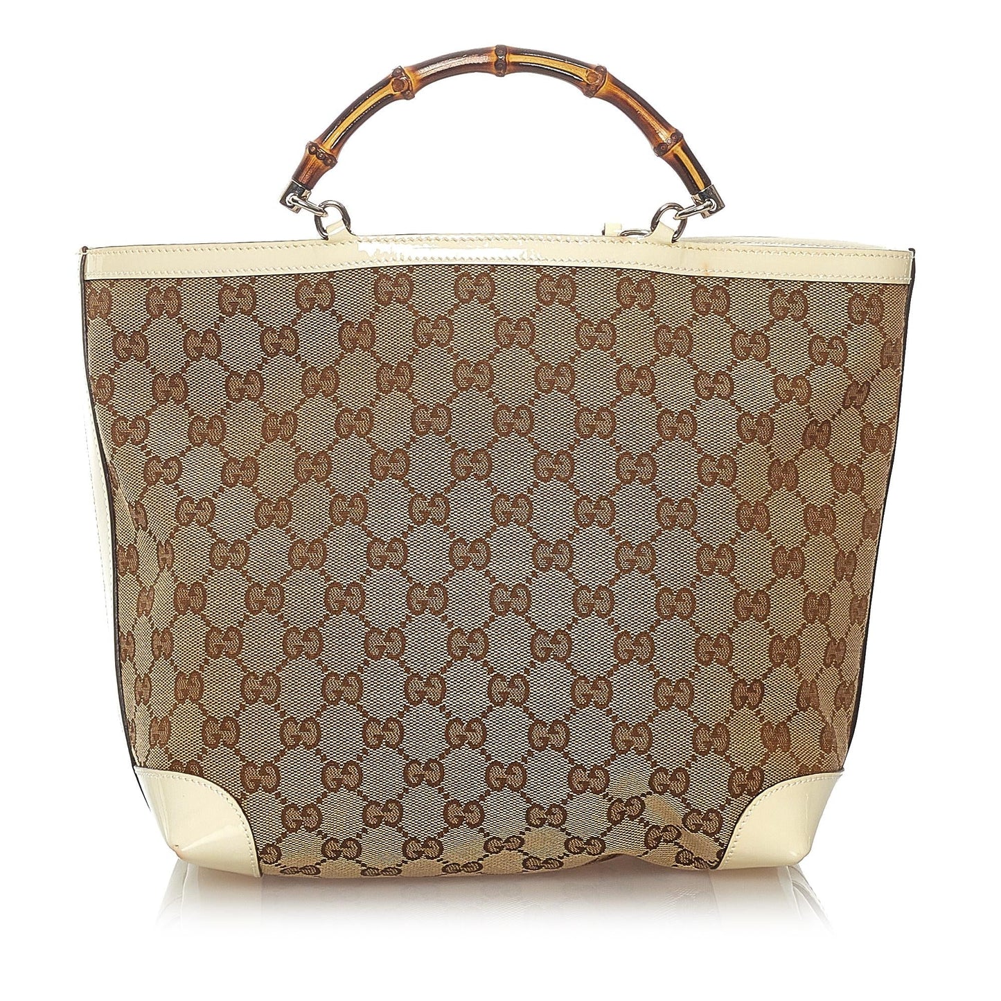 Gucci Bamboo GG Canvas Handbag (SHG-27277)