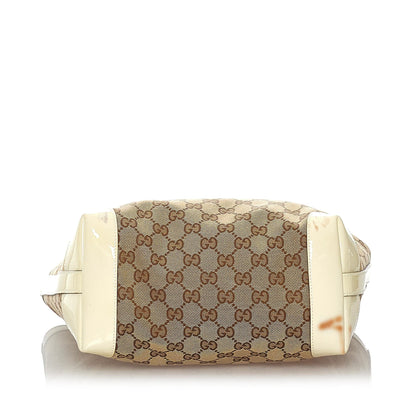 Gucci Bamboo GG Canvas Handbag (SHG-27277)