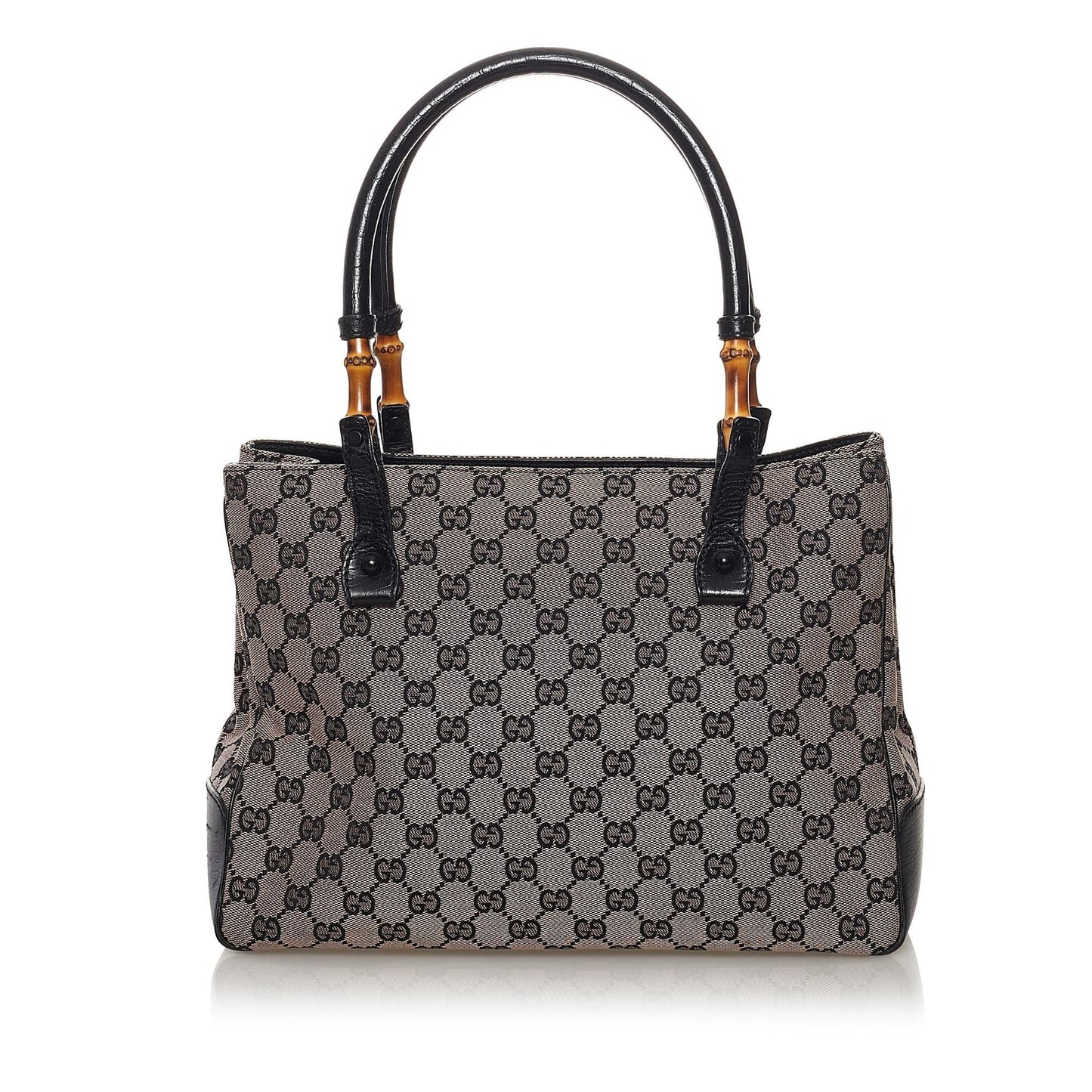 Gucci Bamboo GG Canvas Shoulder Bag (SHG-33007)