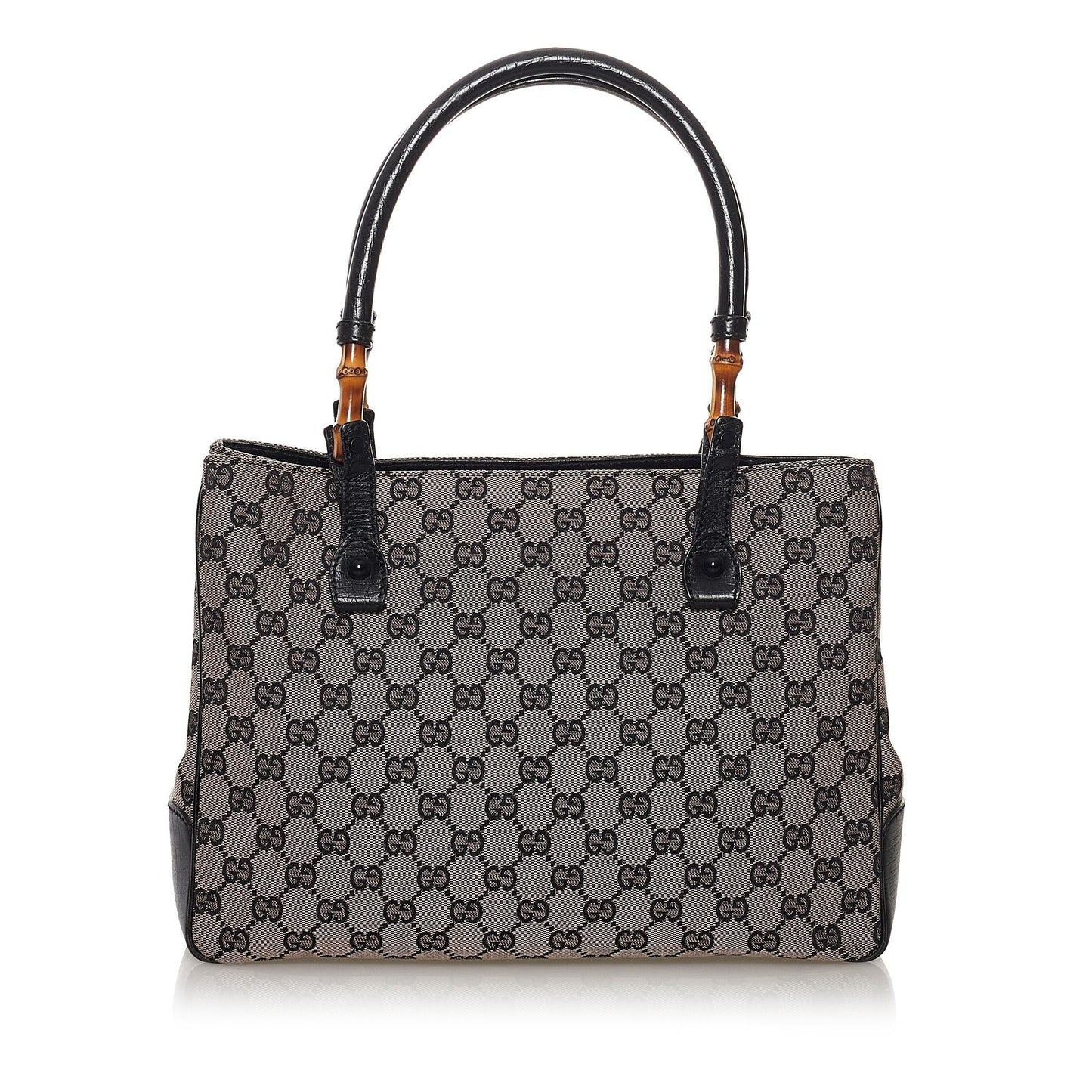 Gucci Bamboo GG Canvas Shoulder Bag (SHG-33007)