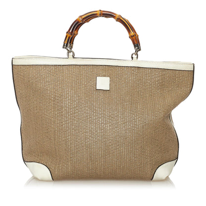 Gucci Bamboo Raffia Handbag (SHG-33155)