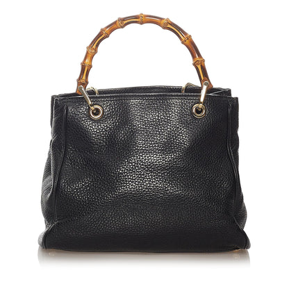 Gucci Bamboo Shopper Leather Handbag (SHG-27274)