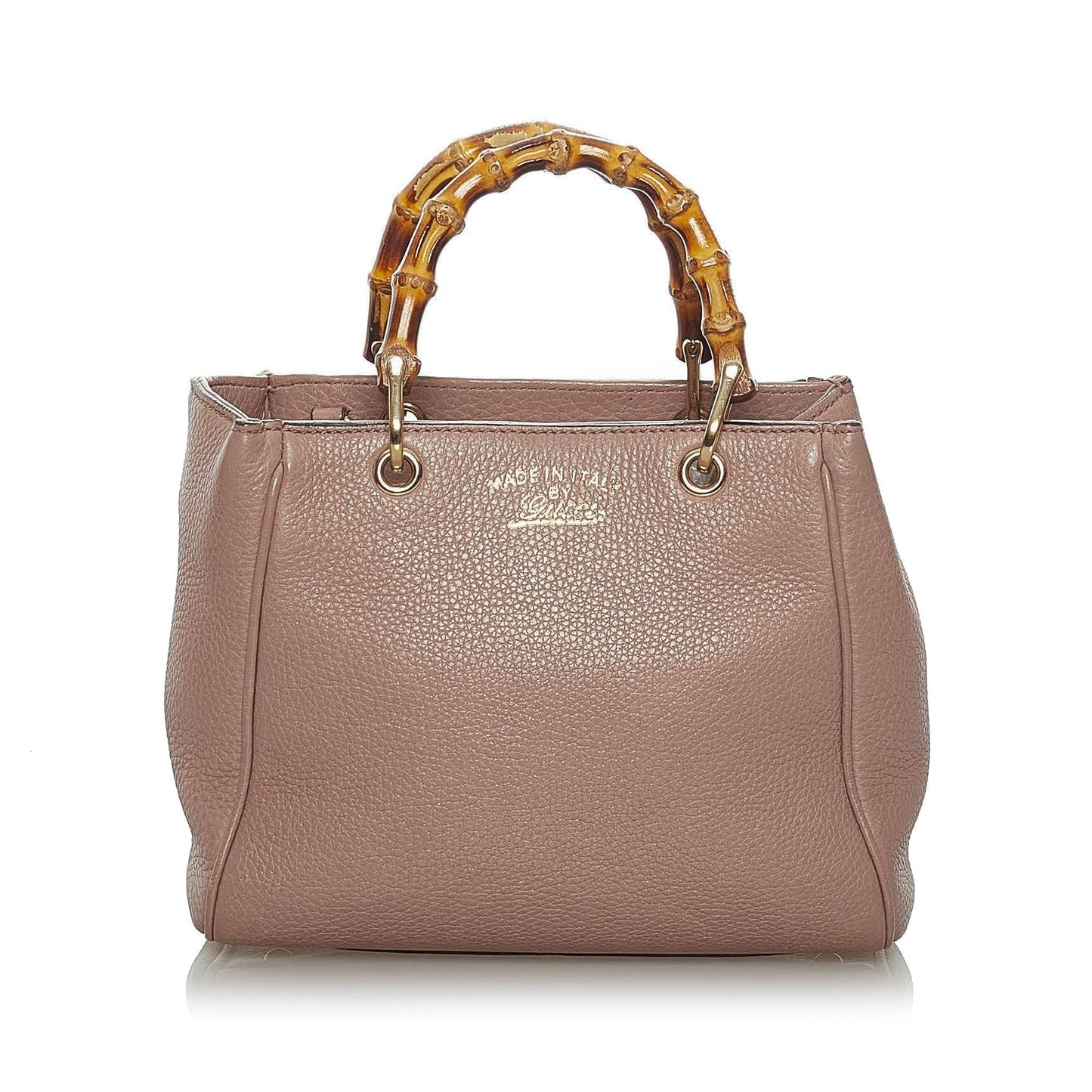 Gucci Bamboo Shopper Leather Satchel (SHG-28654)