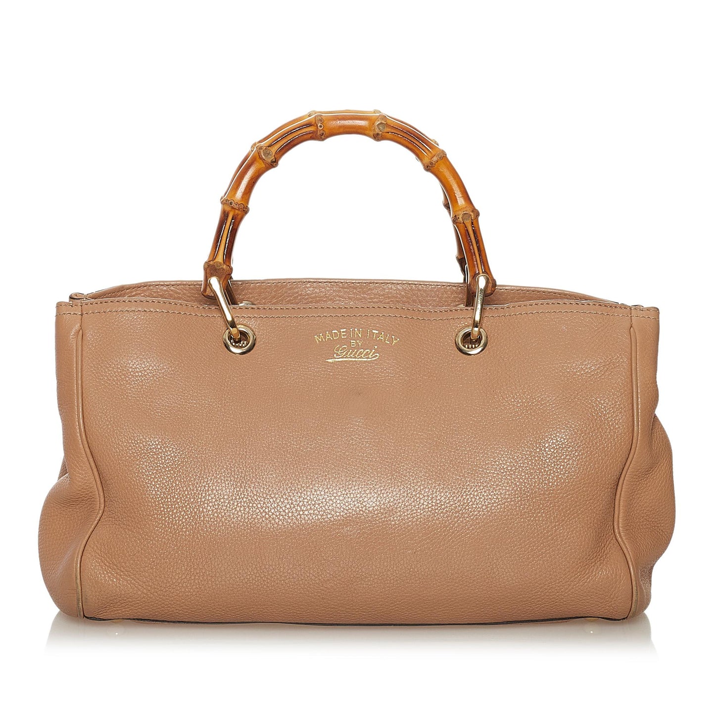 Gucci Bamboo Shopper Leather Satchel (SHG-33147)