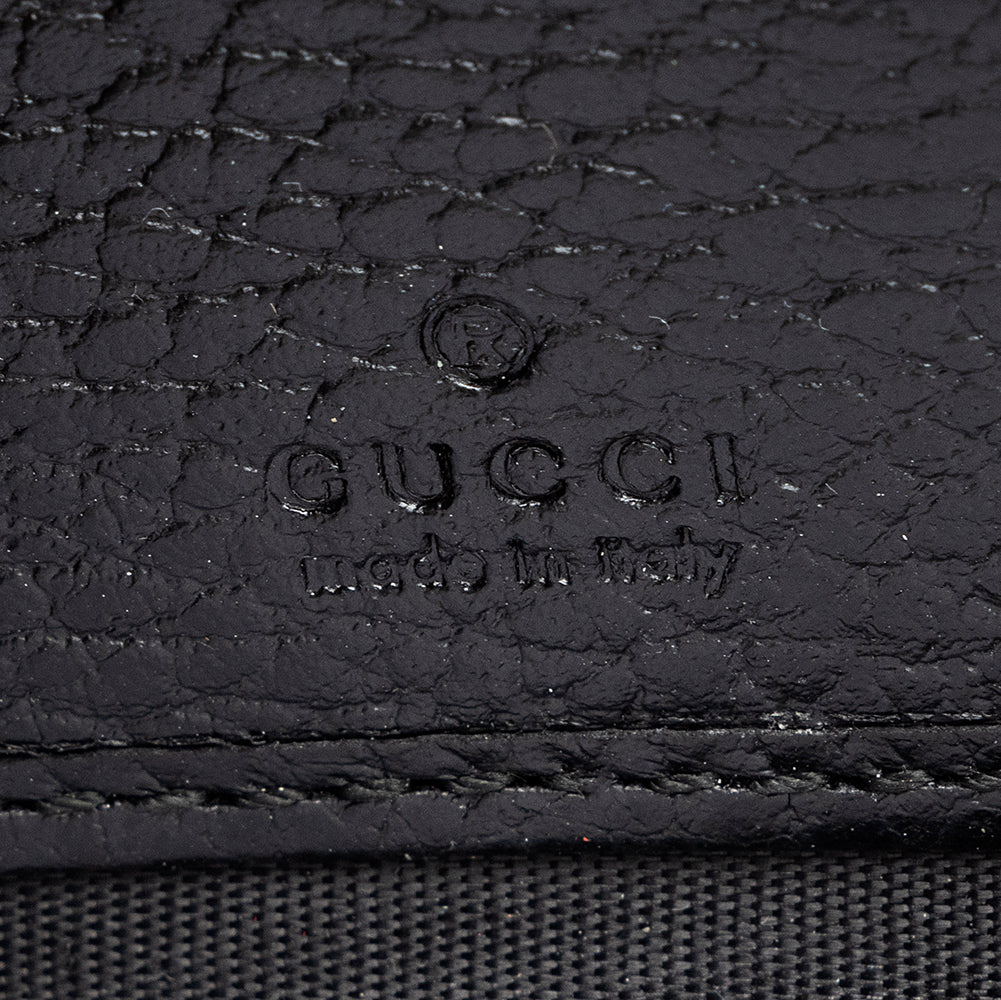 Gucci Calfskin Butterfly Farfalla Zip Around Wallet (SHF-21069)