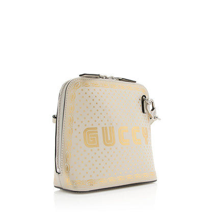 Gucci Calfskin Star Print Guccy Mini Shoulder Bag (SHF-20750)