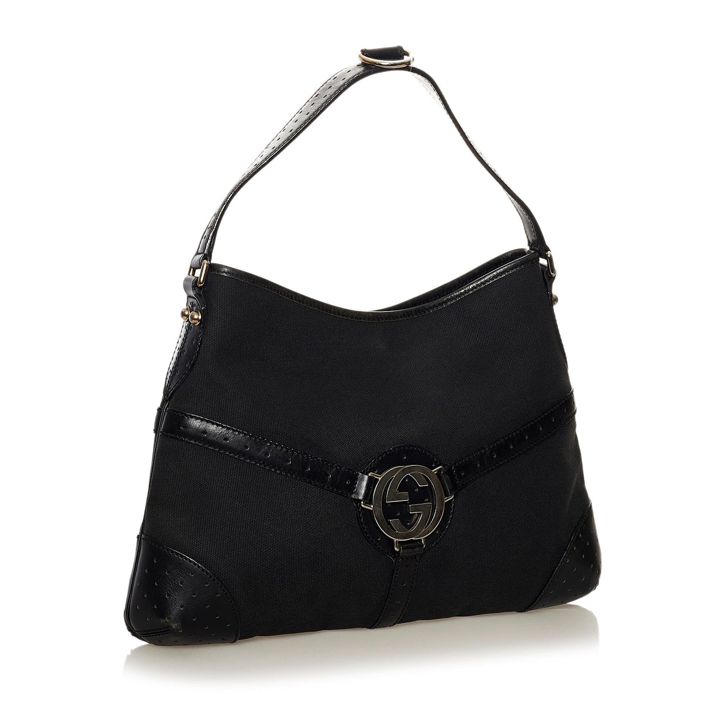 Gucci Canvas Reins Shoulder Bag (SHG-33126)