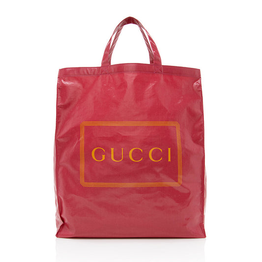 Gucci Coated Canvas Logo Tote (SHF-16202)