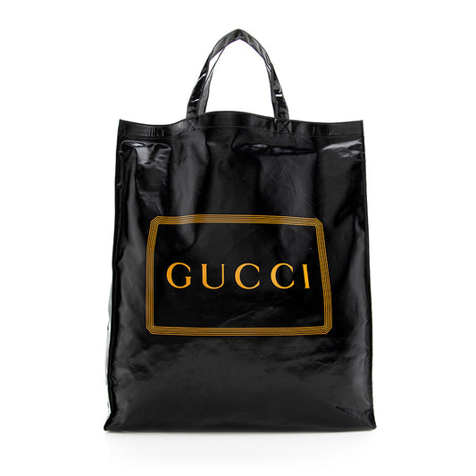 Gucci Coated Canvas Logo Tote