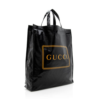 Gucci Coated Canvas Logo Tote